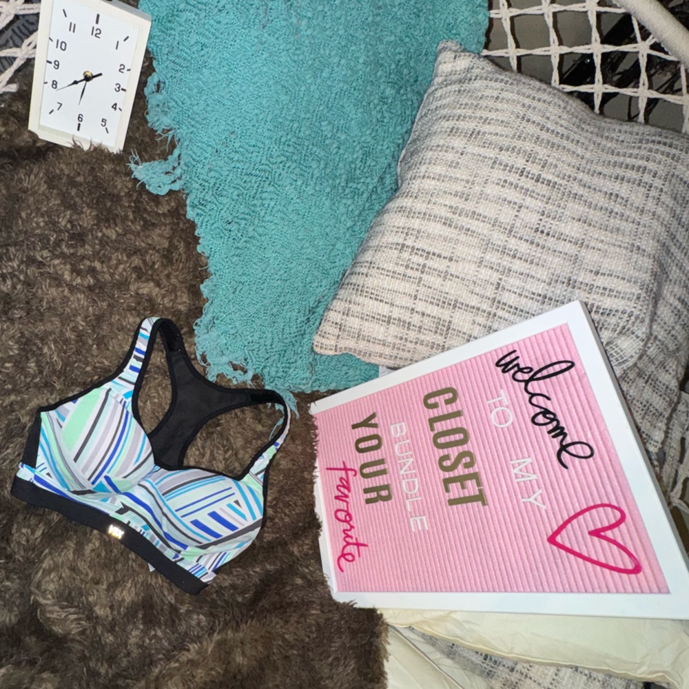 VSX Multicolor Striped Sports Bra